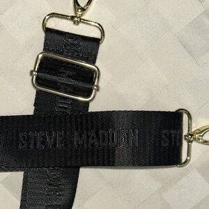 Steve Madden Black Replacement Strap with Gold Hardware